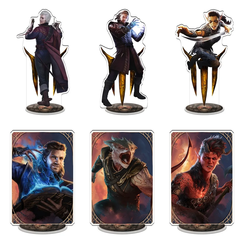 Baldur's Gate 3 Figures Game akrylový stojan model Astarion gale Shadowheart cosplay modely modely dekorácie dekorácie zbierka darček