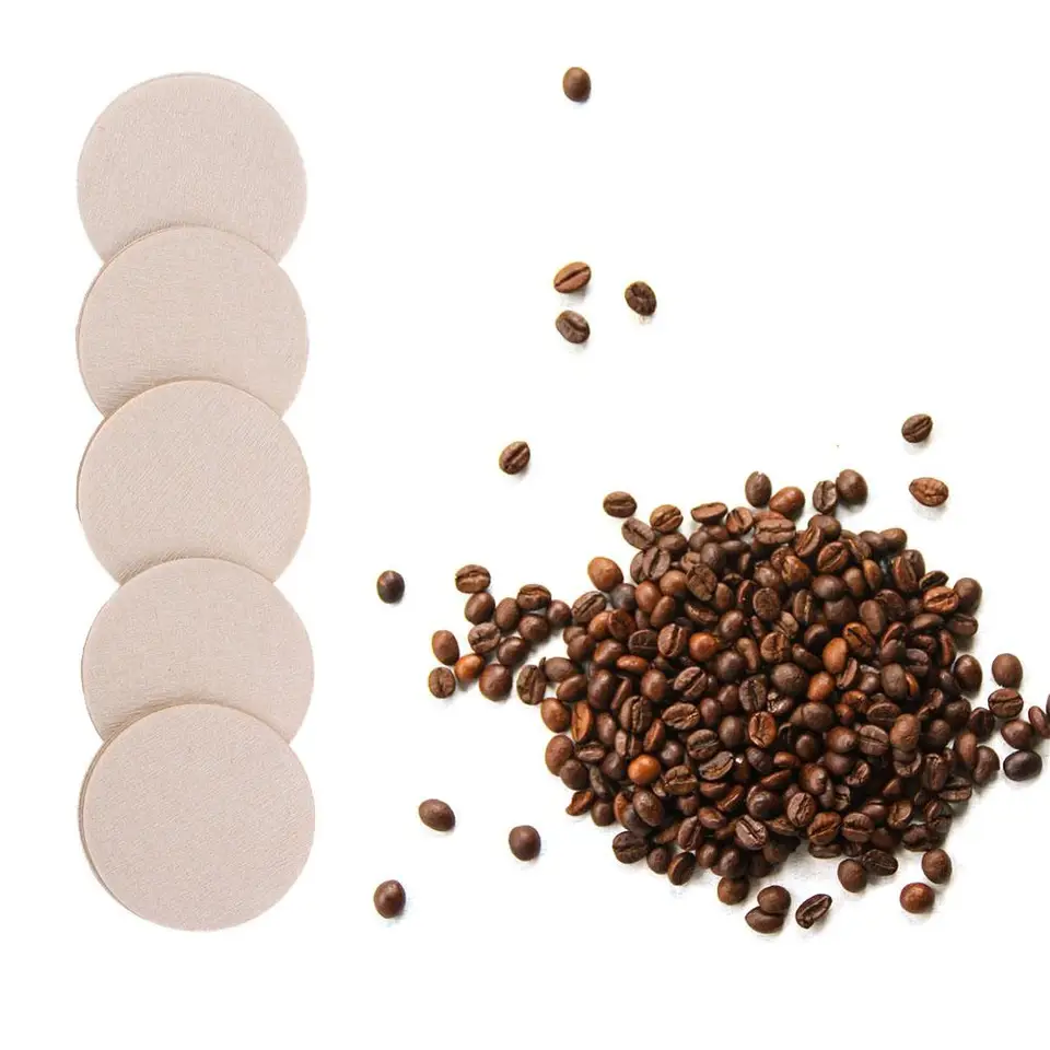 Balenie 100ks kuchynské náradie Moka Pot Espresso Filtration Tool Nástroj Kávový filter papier kaviareň papierová kávová kávovar doplnky