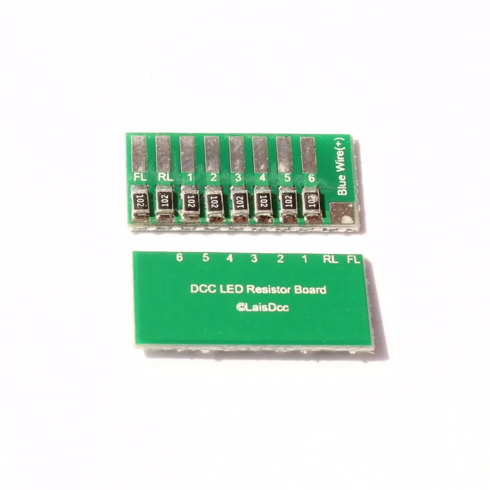 Balenie 2 kusov 860027 DCC LED doska pre model pre modelové železničné vlaky Spojenie s dekodérmi DCC/značkou LAISDCC