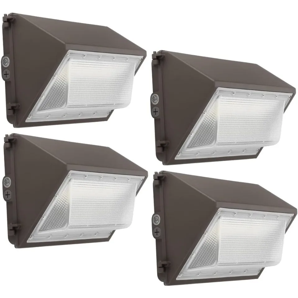 Balenie LED steny 100 W 13000 lm 5000K Daylight 100-277V, IP65 Vodotesný súmrak do svitania vonkajšie osvetlenie pre bezpečnosť (4 balenie)