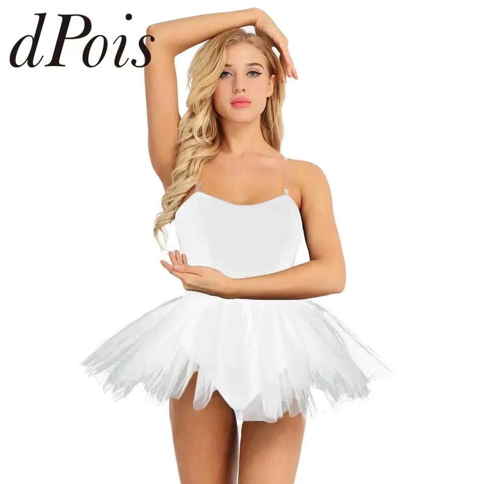 Baleríne oblečenie Dievčatá Dievčatá balet Tutu Dance šaty bez ramienok klasická labuť Dancing Leotard Sukňu Dancewear Performance Costume