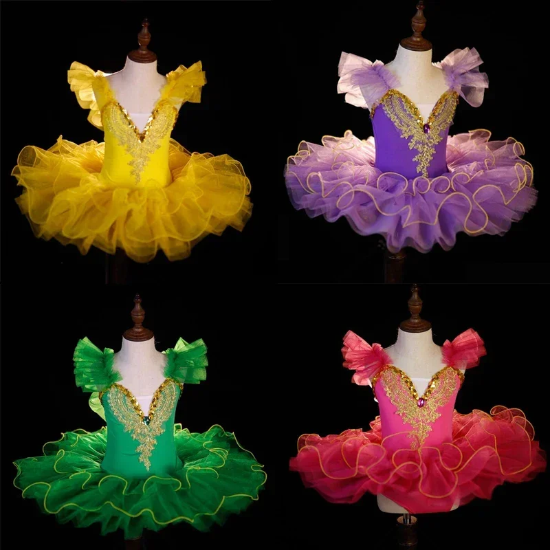 Baletné oblečenie pre dievčatá deti Cosplay kostýmy batoľa balerína tutu tanečné šaty deti Swan jazero Dance Performance Clothing