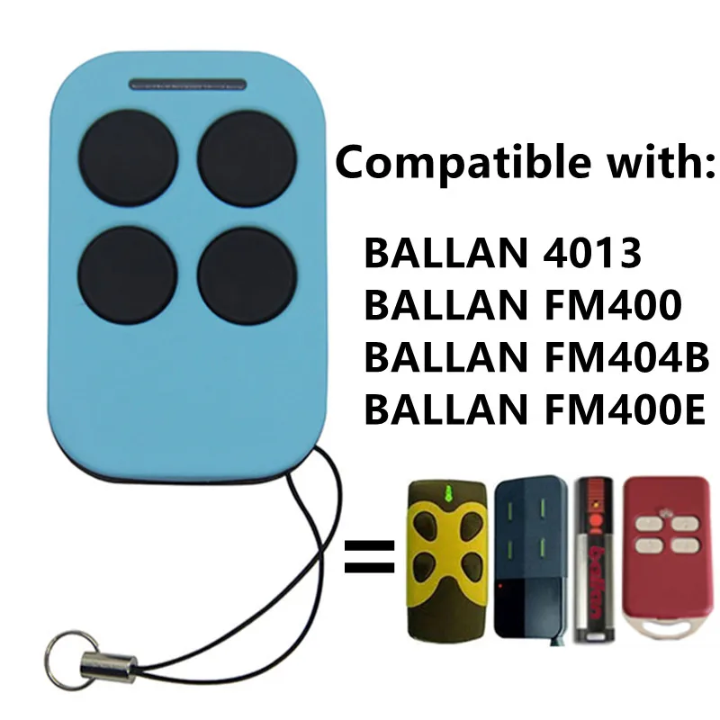 Ballan 433MHz Garážové diaľkové ovládanie pre FM400, FM400E, FM404B, 4013 Otvárač dverí brány Ballan 433.92MHz