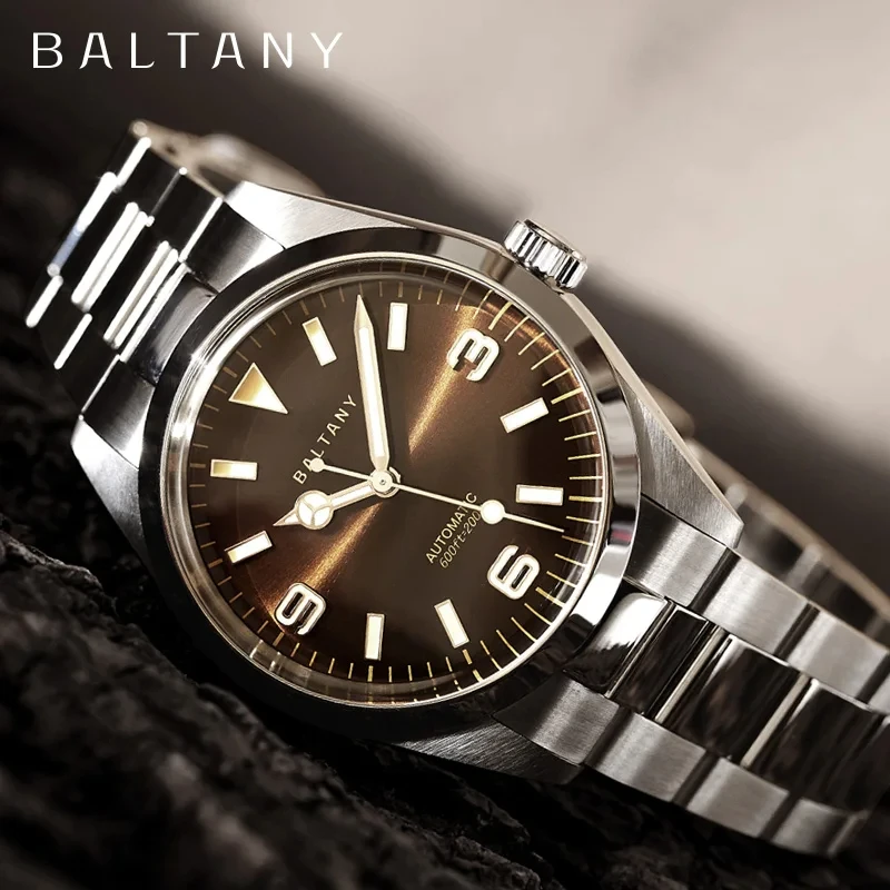 Baltany 2024 NOVÝ NH38 Explorer Módne mužské automatické hodinky Luxusný zafír z nehrdzavejúcej ocele