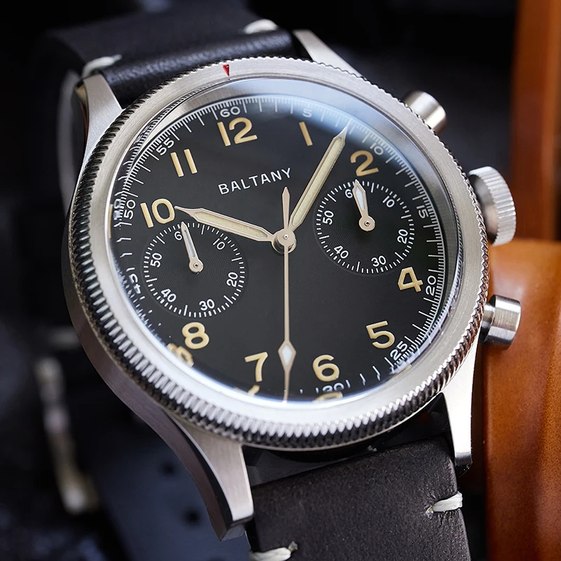 Baltany 2025 Nové vojenské mužské kremeňové hodinky 39 mm z nehrdzavejúcej ocele vodotesný 5bar Sapphire Night Light C3 Relos Hombre hodinky