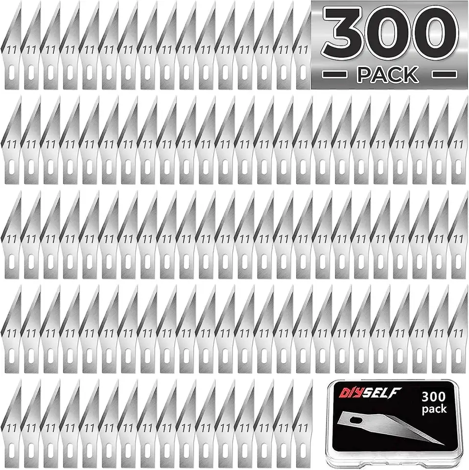 Balíček 100/200/300 jednorazové chirurgické čepele 11, čepele Scalpel pre chirurgický nôž skalpelu