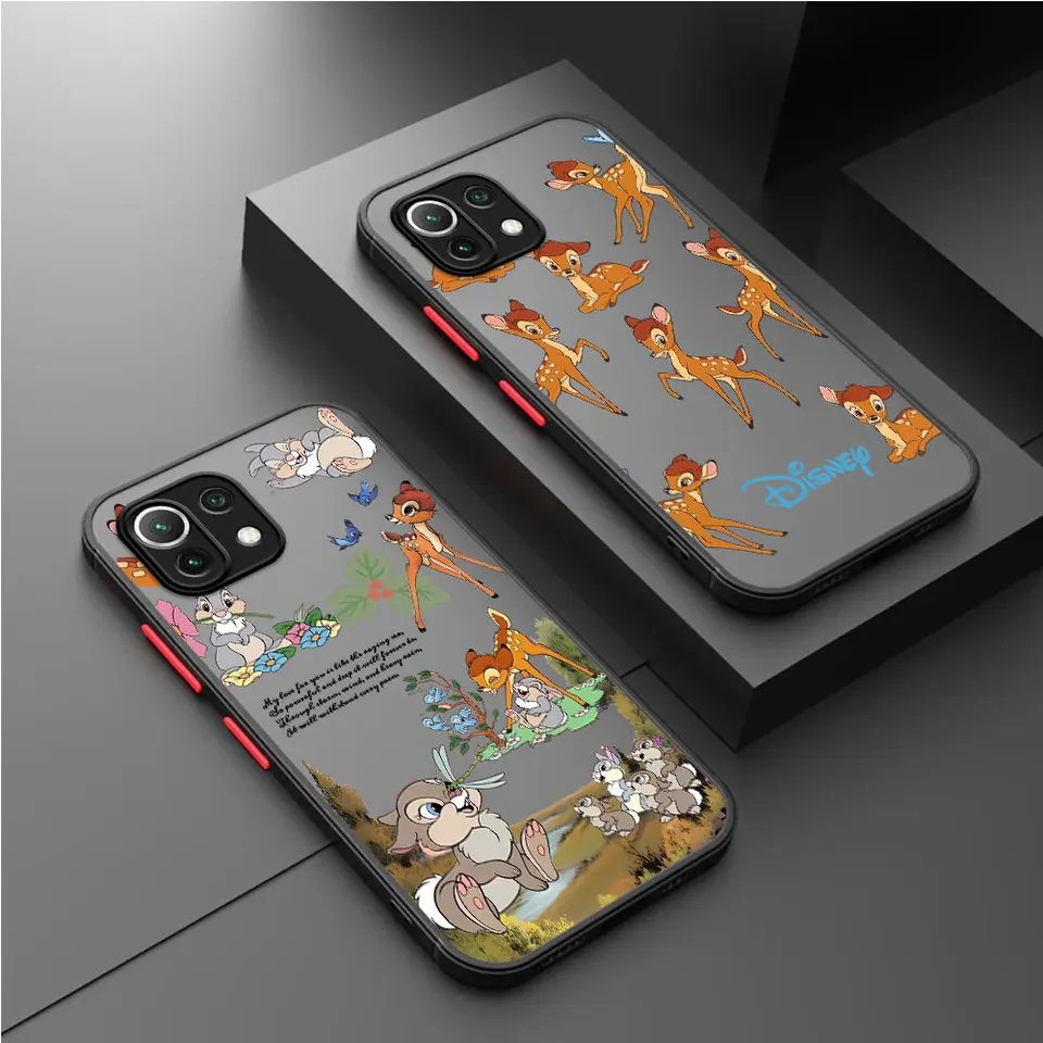 Bambi Cartoon Disney Puzdet pre puzdro pre Xiaomi Mi 11 13 Lite 5G 12T 11T Pro 10t 9t 12 14 13 Pro 12t 12x Matte Hard PC kryt PC
