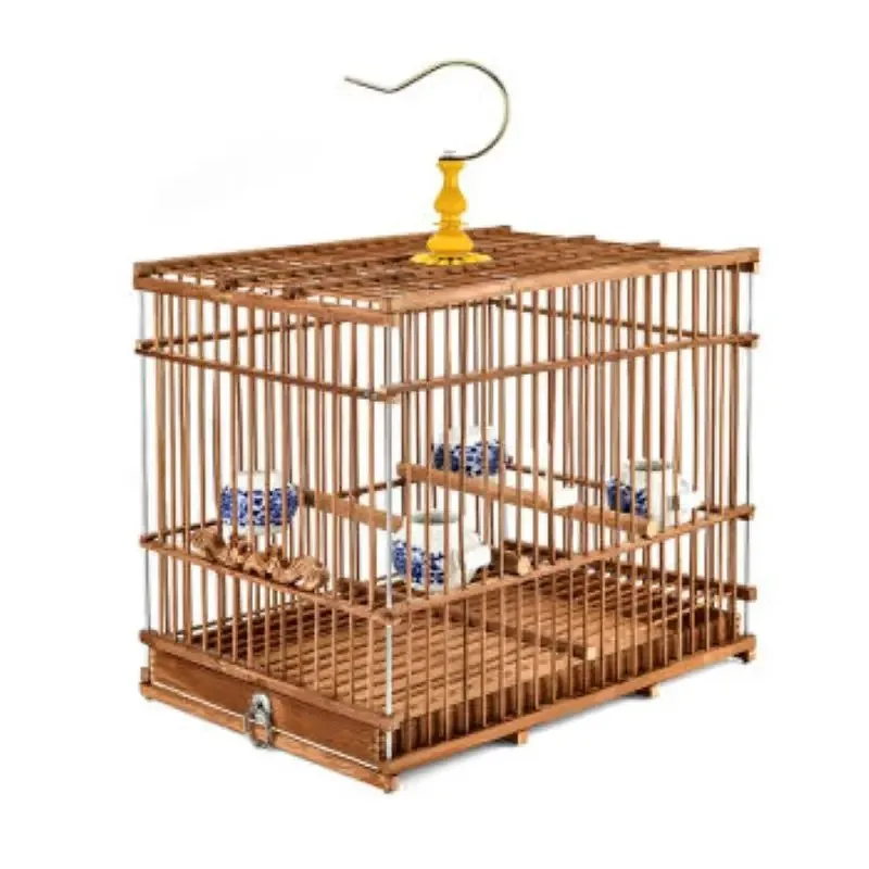 Bambus indigo brada bambus štvorcová klietka vtáčie klietky s háčikmi vtáčie klietka papagáj Parrot Sparrow