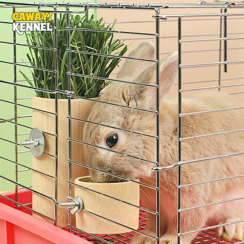 Bambus malý maznáčik škrečok veveričky Squirrel Králiky Závesný vodný stravovací misa dekorácie Malé zvieratá kŕmenie dodávok výrobky