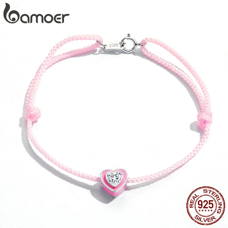 Bamoer Simple Design Heart Strieborný členok pre ženy Sterling Silver 925 Náramok pre členok a módne nohy šperky sct022