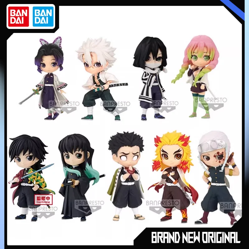 Bandai Demon Slayer Action Figures Model Tanjirou akaza shinobu obanai giyuu gashapon stojaci postoj ex Cashapon Original