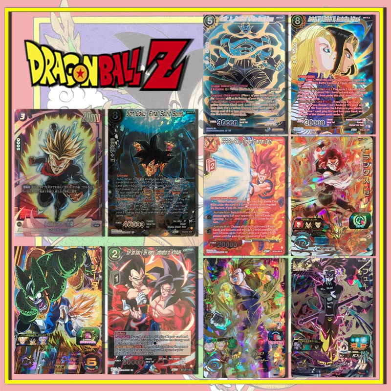 Bandai Dragon Ball Hero USA verzia Son Goku Bejita Yonsei Cell Android 18 Collector's Cards Cards Boy Toy Birthday Vianočné darčeky