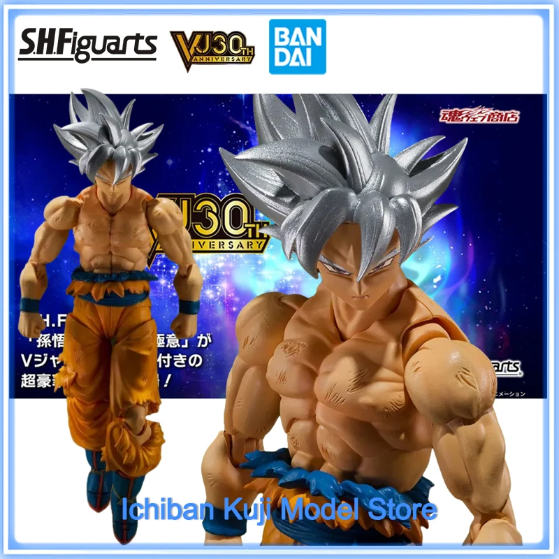 Bandai Dragon Ball Z VJ30th Shfiguarts syn Goku Ultra Instinct Toyotaou Edition SHF Super Saiyan Ultra Instinct Figure Model