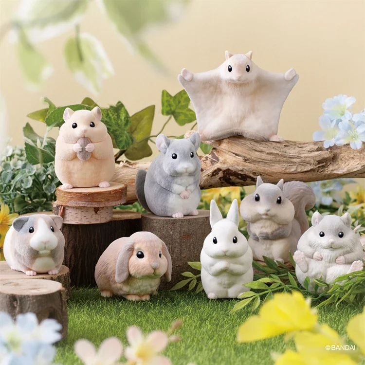 Bandai Food Play Box Egg Palm Friends spojenci 2 Flock Ruka Ride Friends Hamster Totoro Rabbit stolová dekorácia