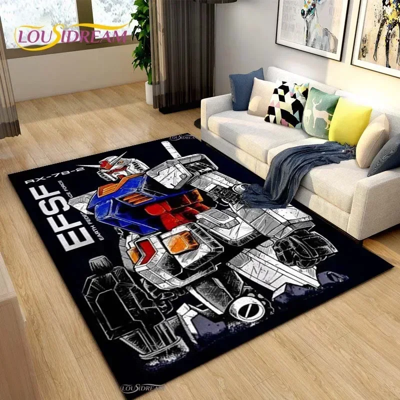 Bandai gundam karikatúra anime roztomilý koberec pre obývaciu izbu Koberce Stolové koberce Kuchyňa Kitchen Kitchen Deti nekĺzanie podlahy Rat Alfombra Birthday Gift
