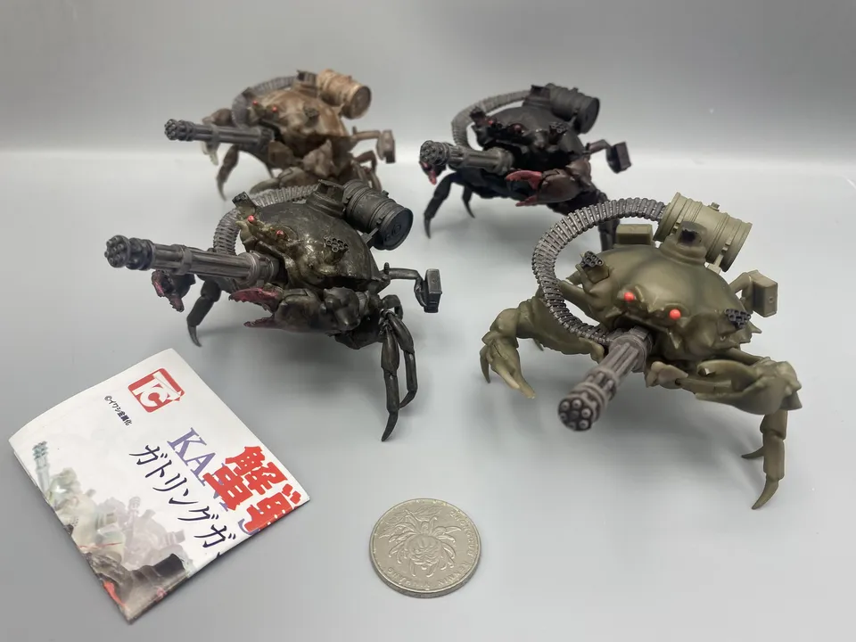 Bandai legitímne krabie chariot krab gatling krab vojnový stroj Cyberstyle Miniaturizovaný model ozdoby