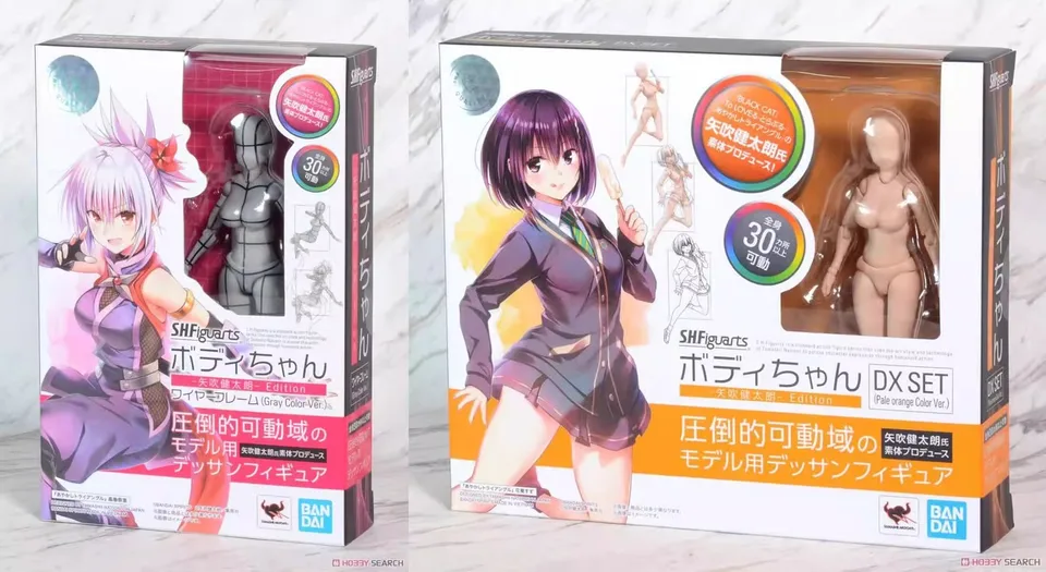 Bandai New SHF Yakui Kentaro Dámske telo pleti tón a mäsová farba a šedá línia Body Nová verzia