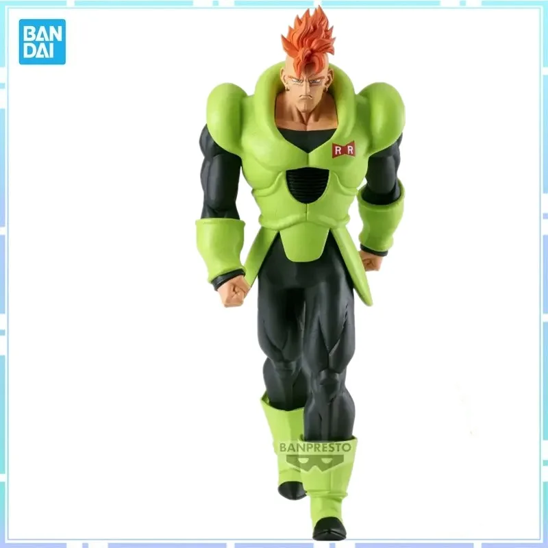 Bandai Original Banpresto Anime Dragon Ball Z Solid Edge Works Android 16 PVC Action Figure Model Collectible Hračky