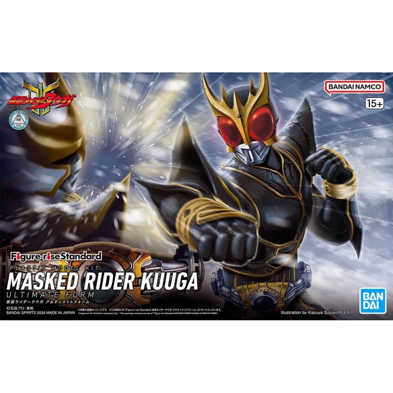 Bandai Original Figure-Rise Standard Masked Rider Kuuga Action figula zostava modely súpravy Hračky pre deti pre deti