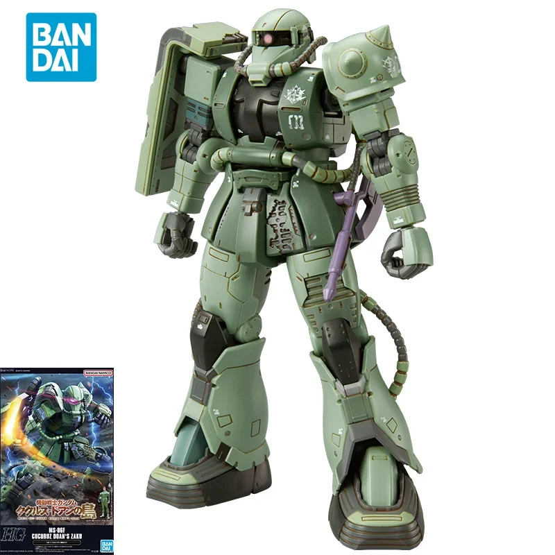Bandai Original Gundam Anime Model HG 1/144 MS-06F Cucuruz Doan's Zaku Action Figuber Model Model PB Hračky pre deti