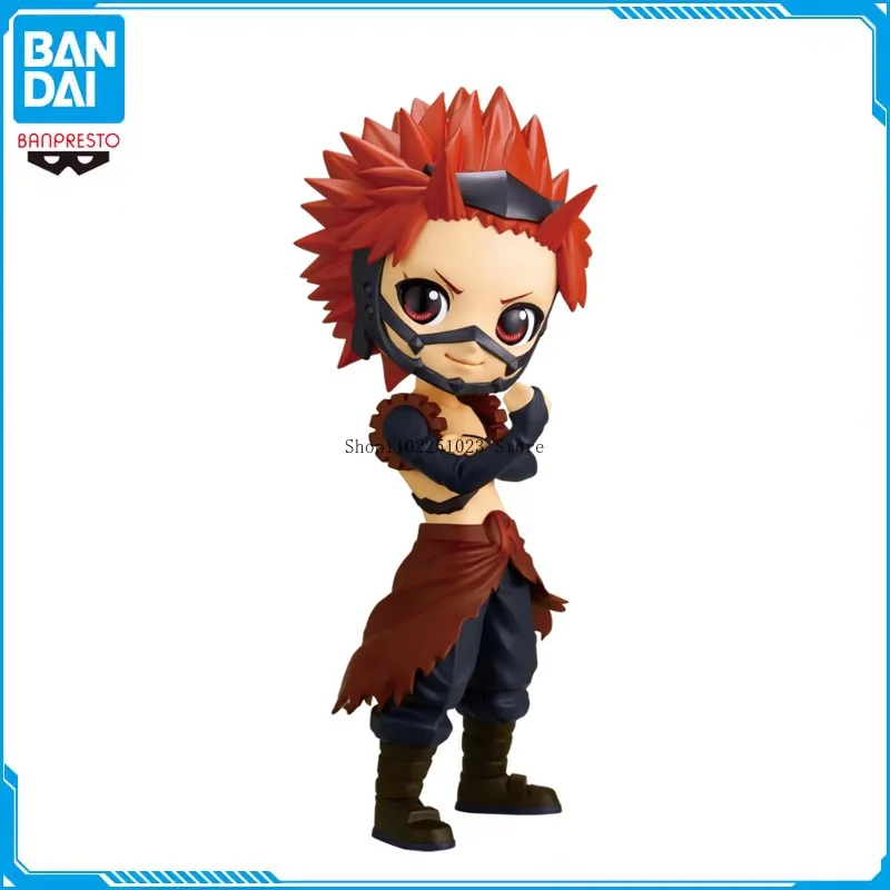 Bandai Original My Hero Academia Qposket Kirishima Eijiro 2 Anime Action Figures Model Desktop Divát Boys Darček