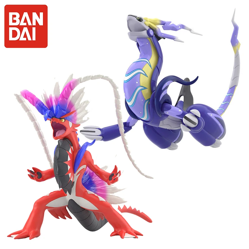 Bandai Original Pokemon Figure Scale World Scarlet Violet Koraidon Paldea Action Figurine PVC Anime Model Toy Toy