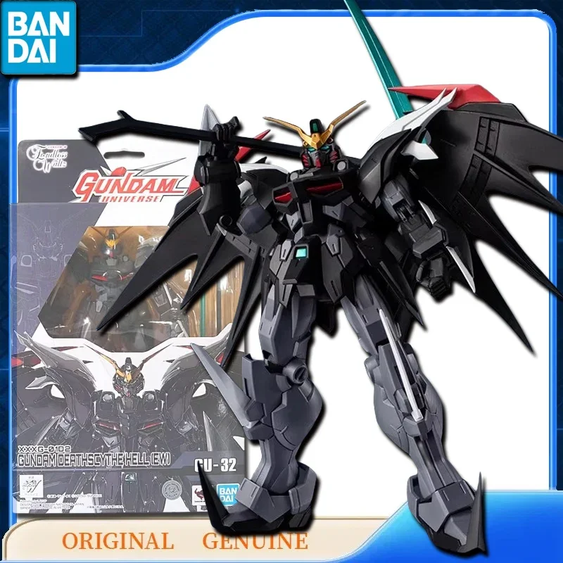 Bandai Original XXXG-01D2 GUNDAM DeathScythe Hell (EW) GU-32 Anime Action Figures Hračky pre deti