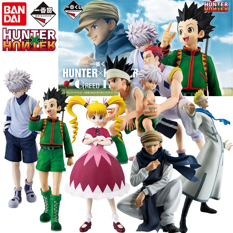 Bandai originálny Ichiban Hunter × Hunter Greed Island Anime postava gon freecss genthru akčné hračky chlapci dievčenské darčeky zberateľ
