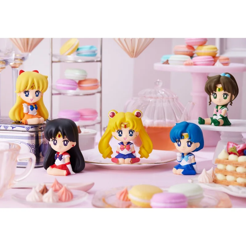 Bandai Shokugan Original Relacot 8ks Sailor Mars Sailor Anime Anime Figure Figure for Kids Darček zberateľské ozdoby