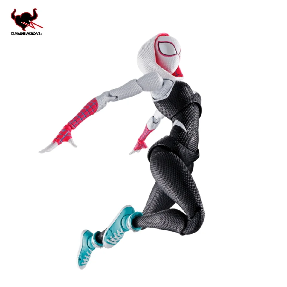 Bandai Spider-Man Anime Shfiguarts Spider-Gwen Shfiguarts Action Figures Model figurín Original Figuarts Hračky Zbierka hračiek