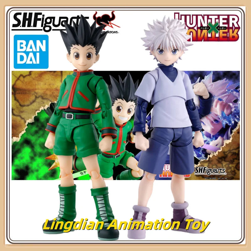 Bandai Spirits Shfiguarts Hunter × Hunter Gon Killua Anime Model Model Hray Action Figure Collection Gift