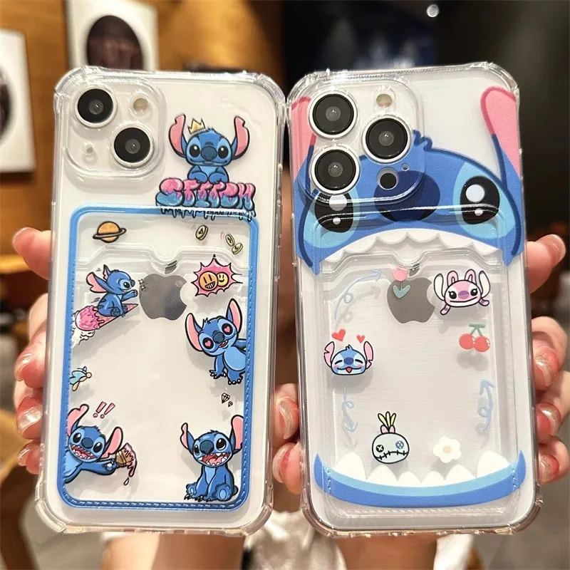 Bandai Stitch Držiteľ telefónu pre telefón pre iPhone 15 14 13 12 11 Pro Max