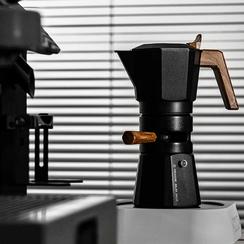Banlee Stovetop Espresso Maker Double Valve Moka Pot s termostatom, 2 šálky talianskeho espressa moka hrniec pre dom