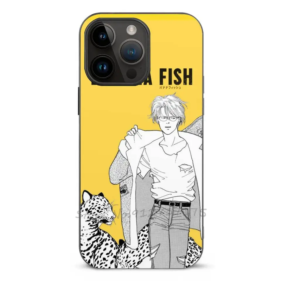 Banánový rýb-ash rys Lynx All Series Phone pre iPhone 16 15 14 13 12 11 xR x 7 8 atď.