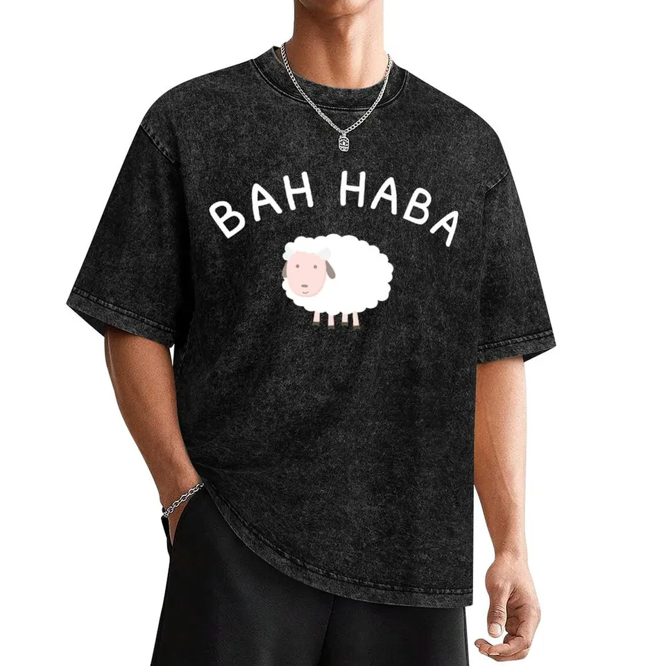 Bar Harbor Maine, Bah Haba Ovce Tričko Nadmerné rýchle sušenie Kawaii Clother Custom Tirla