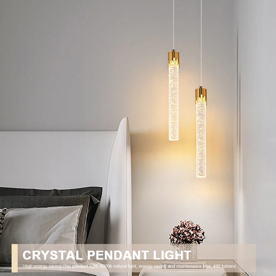 Bar malé závesné osvetlenie 3 Color Stlmiteľné zlaté povrchové úpravy stropné svetlo 6000k zlaté LED lustre 480lm pre barovú reštauráciu