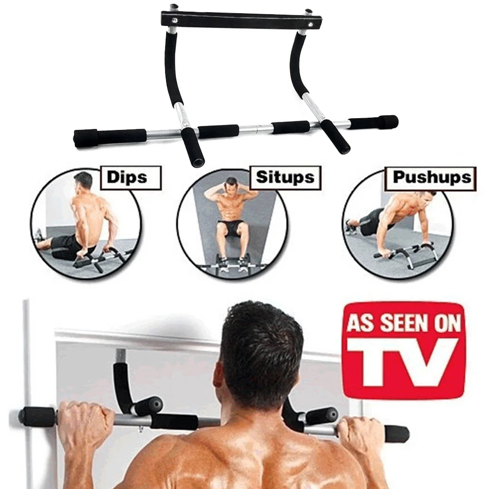 Bar namontovaný na dverách bez vŕtania fitness workout bar maximálny limit