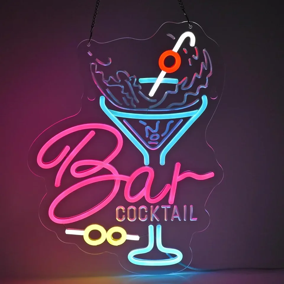Bar neónový znak LED Neon Light Sign pre nástenné dekorácie USB Poháňané pre tavernú kaviareň bar