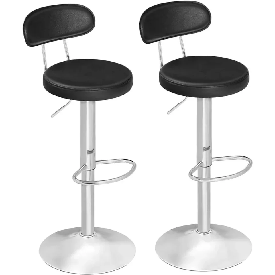 Bar stolice set 2, otočné výšky pultu Barstools, barové stoličky, moderná stolička s kuchynským ostrovom bez paže