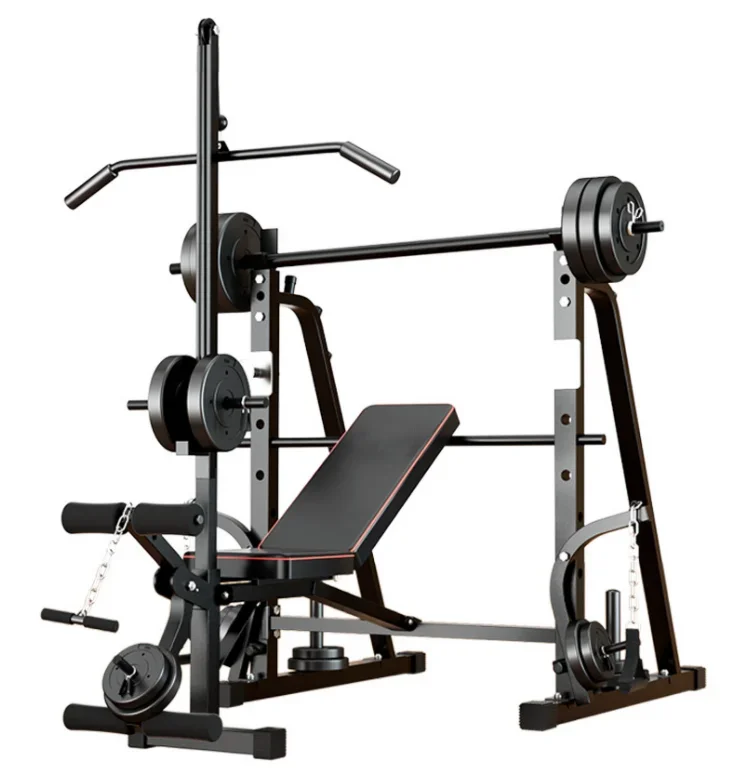 Barbell Rám Bed Barbell Set Household FitnessFitness Equipment Multifunkcia Hmotnostné zdvíhacie lôžko nastaviteľná hmotnosť lavica