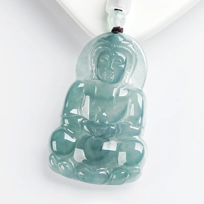Barmský jade Buddha guanyin prívesok luxusné prívesky Náhrdelníky Náhrny