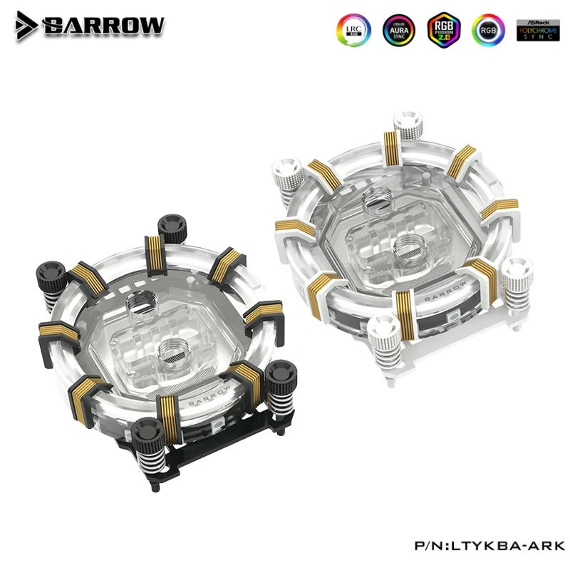 Barrow CPU Water Block pre AMD Ryzen AM5/AM4/AM3+/AM3/FM2, podpora riadenia základnej dosky, G1/4 