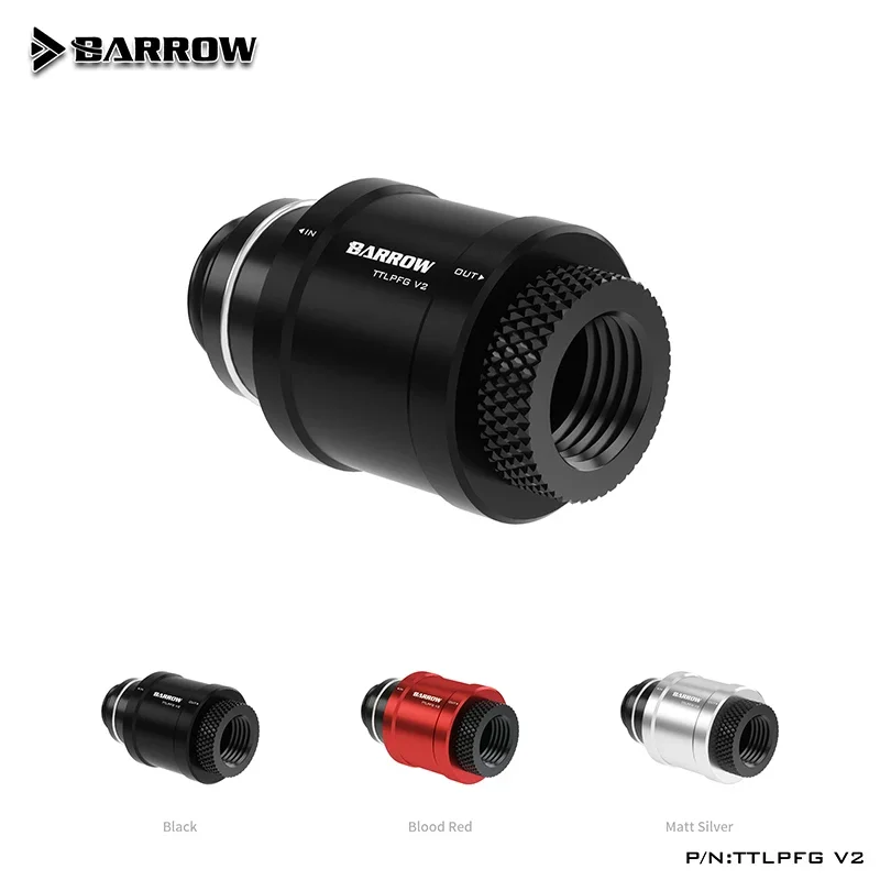 Barrow Rand Water Stop Valve, kontrola typu plochého tlaku, samec na samičie single zub, strieborné alebo čierne 4 farby ttlpfg