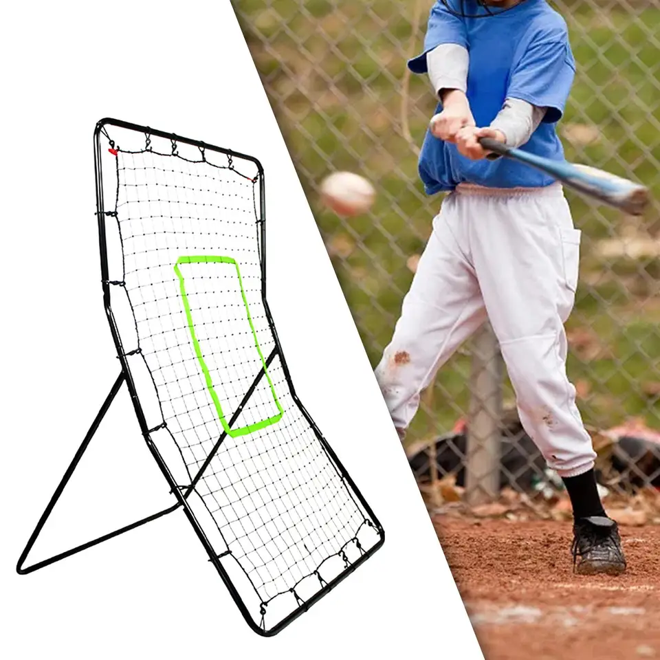 Baseball Rebounder Pitchback Net, prenosný rebounder softball, Baseball Rebound Net Baseball Tréner pre volejbal