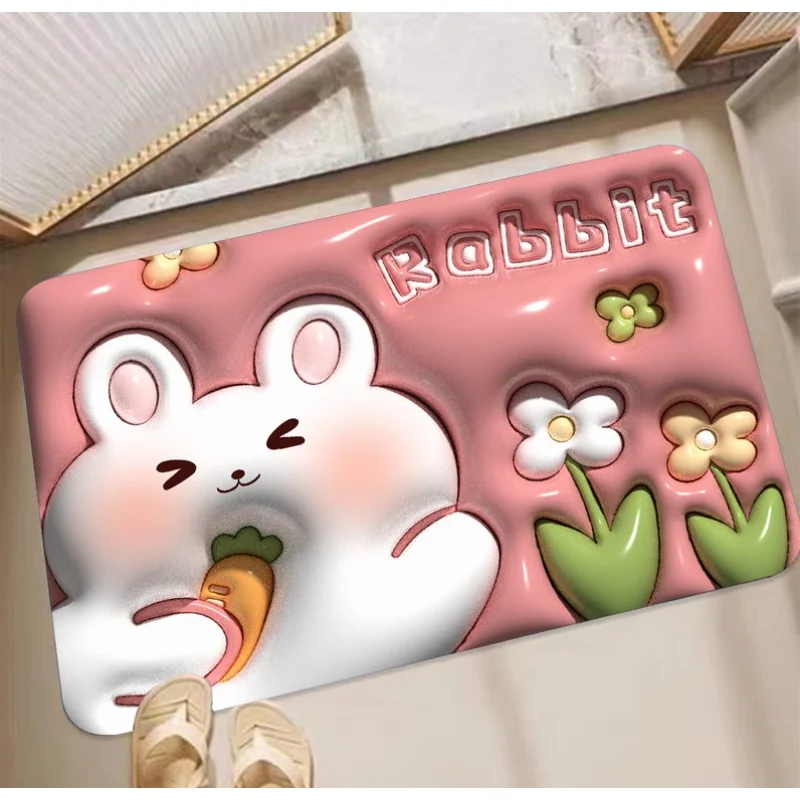 Bathmat 3D Cartoon Extended Vision Diatom Mud kúpeľňa absorbuje vodu rýchlo vyschne neplatná podlahová podlahová podlahová podlaha prispôsobiteľná