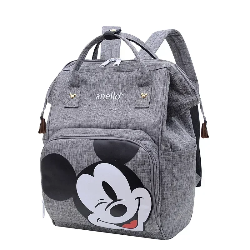 Batoh Disney Mickey Mouse Batoh nový karikatúra plienka vrecko Matka dievčatka chlapec školský vak Mickey veľkú kapacitnú úložnú tašku kabelku
