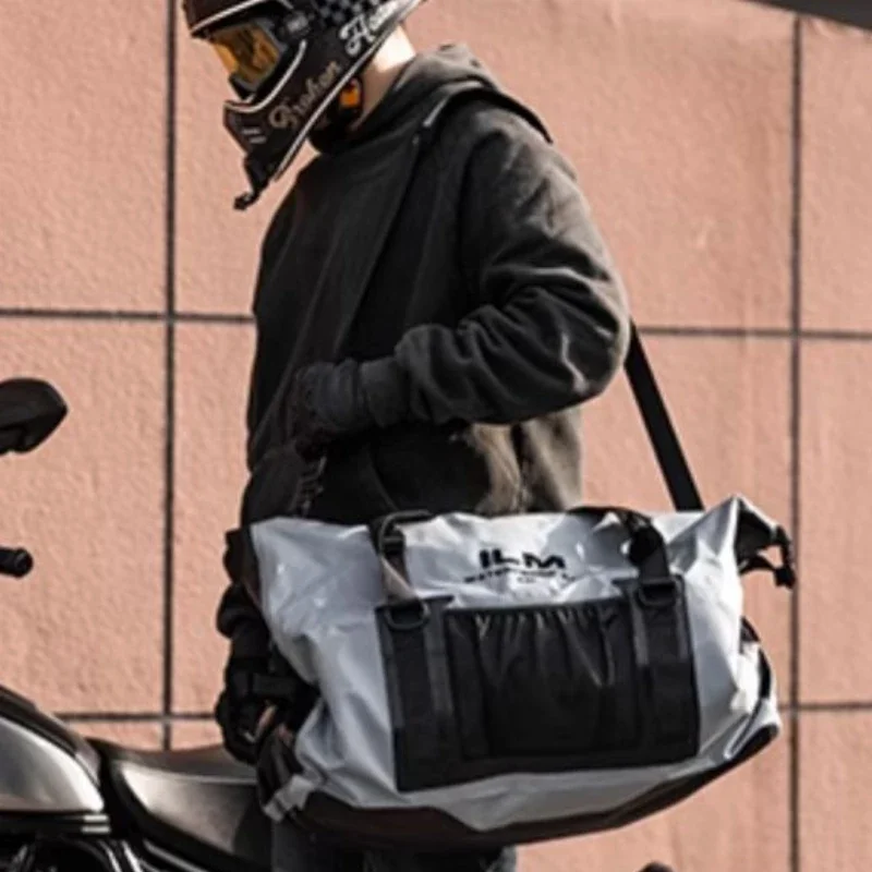 Batoh motocyklu ILM 30lCapacity IPX6 nepremokavá držiak na prilbu Motobike Cesta Mochila chvost suché mokré oddelenie pre Honda