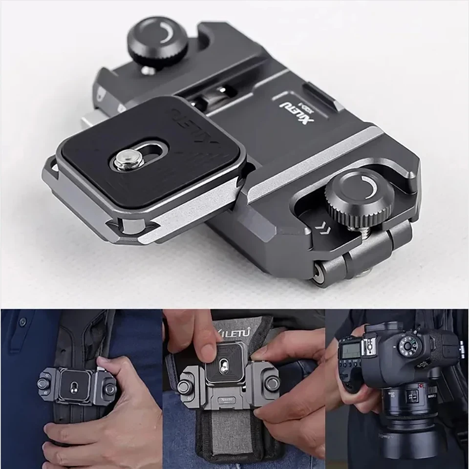 Batoh rýchleho uvoľňovacieho dosky Clip Coaparát rýchleho spínaču TREDOD SLOW SLOSIDER Inštalačný adaptér COPER COPLE W/ ARCA SWISS pre batoh