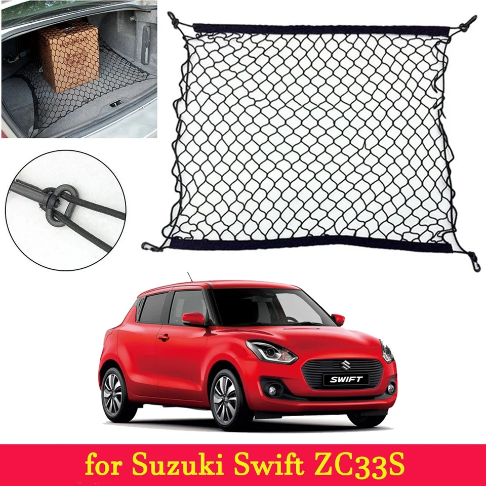 Batožina automobilu pre Suzuki Swift ZC33S Storage Organizátor nákladu nylonový elastický sieťový sieť
