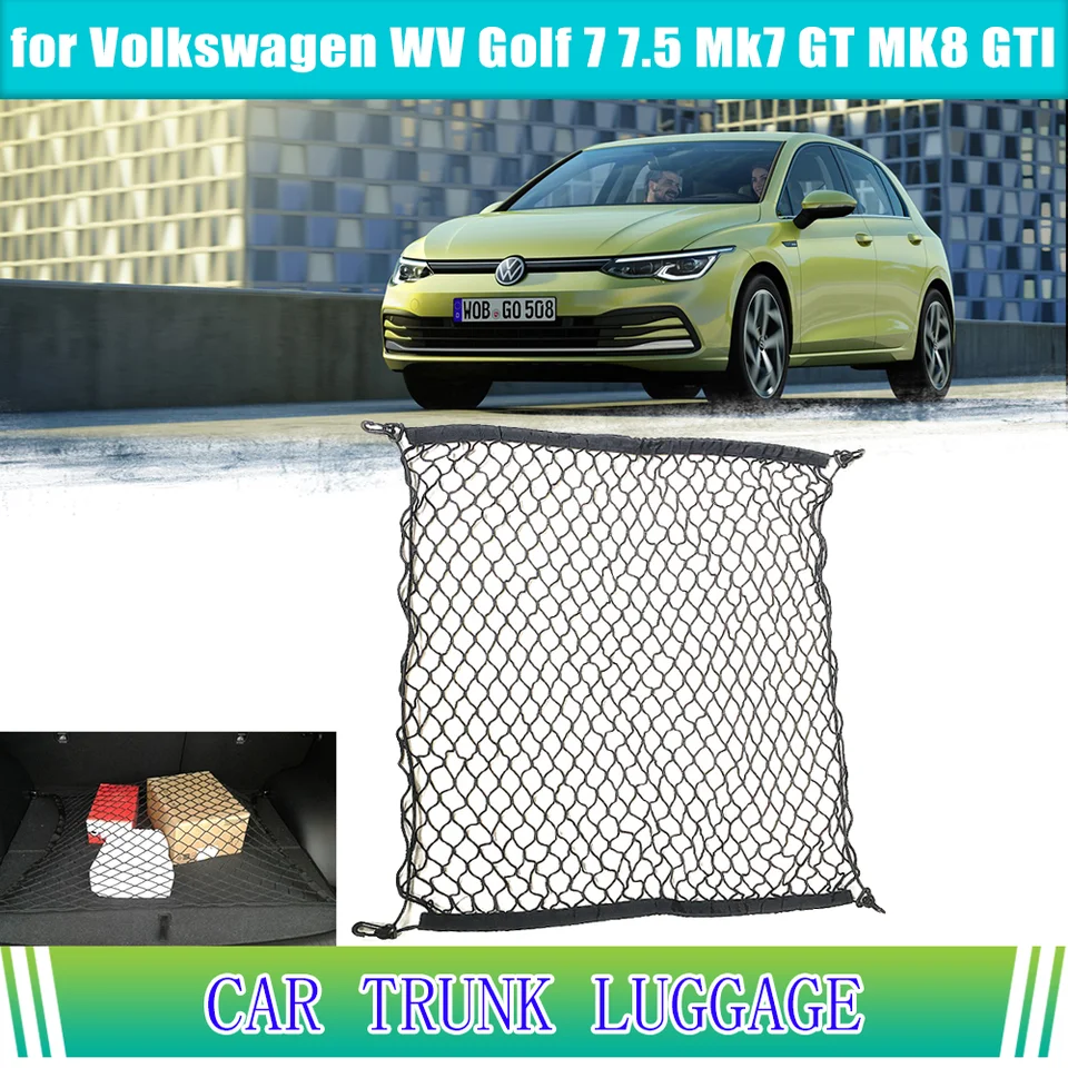 Batožina automobilu pre Volkswagen WV Golf 7 7,5 MK7 GT MK8 GTI Storage Organizátor Elastic Mesh siete držiak vreckové príslušenstvo